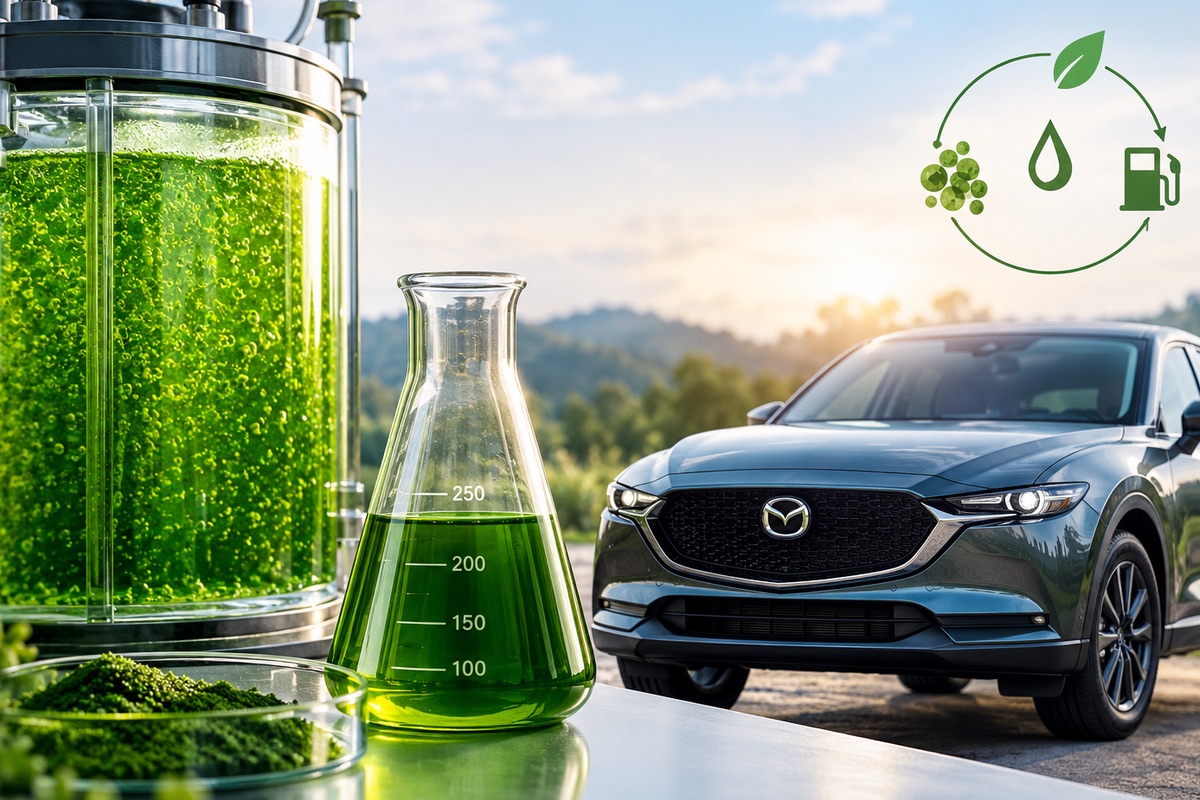 Mazda apuesta por los biocombustibles de microalgas para reducir las emisiones